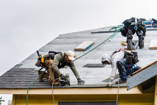 Professional Roofing technician working in Experiment, GA